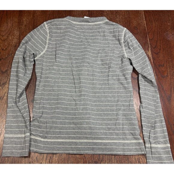 The North Face Henley Sweater Women's Medium Striped Long Sleeve Causal Gray - Picture 7 of 7